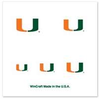 Miami Hurricanes Fingernail Tattoos - 4 Pack