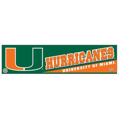 Miami Hurricanes Bumper Sticker