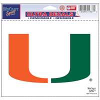 Miami Hurricanes Ultra Decal 5" x 6"