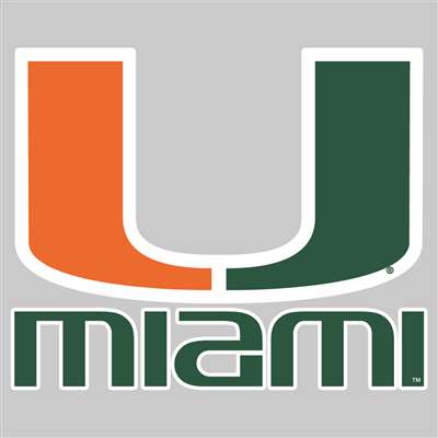 Miami Hurricanes Die-Cut Transfer Decal