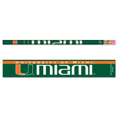 Miami Hurricanes Pencil - 6-pack