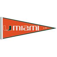 Miami Hurricanes Pennant 12" X 30"