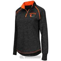 Miami Hurricanes Women's Colosseum Bikram 1/4 Zip Jacket