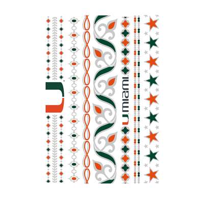 Miami Hurricanes Jewelry Flash Tattoos