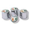 Miami Hurricanes Domed Valve Stem Caps