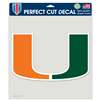 Miami Hurricanes Full Color Die Cut Decal - 8" X 8"