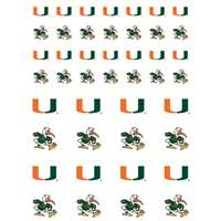 Miami Hurricanes Small Sticker Sheet - 2 Sheets