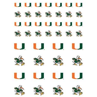 Miami Hurricanes Small Sticker Sheet - 2 Sheets