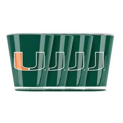 Miami Hurricanes Shot Glass - 4 Pack