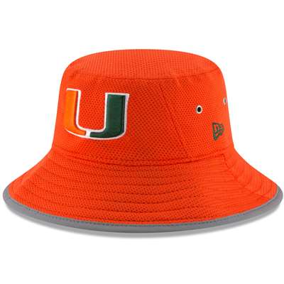 Miami Hurricanes New Era Team Training Bucket Hat