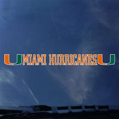 Miami Hurricanes Automotive Transfer Decal Strip