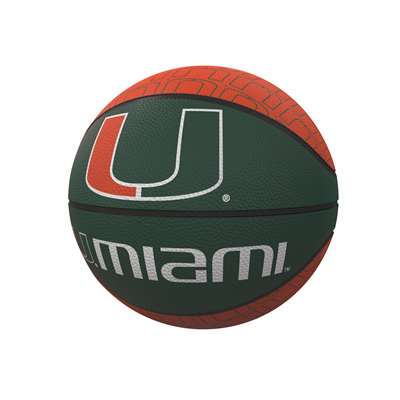 Miami Hurricanes Mini Rubber Repeating Basketball