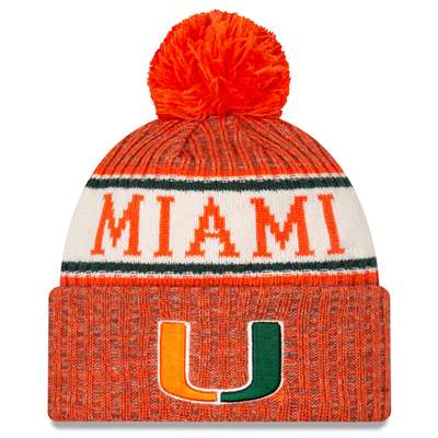 Miami Hurricanes New Era Sport Knit Beanie