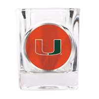 Miami Hurricanes Shot Glass - Metal Logo