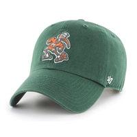 Miami Hurricanes 47 Brand Clean Up Adjustable Hat