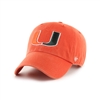 Miami Hurricanes 47 Brand Clean Up Adjustable Hat