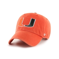 Miami Hurricanes 47 Brand Clean Up Adjustable Hat