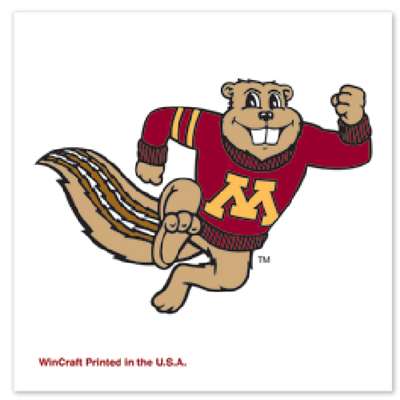 Minnesota Golden Gophers Temporary Tattoo - 4 Pack - Mascot