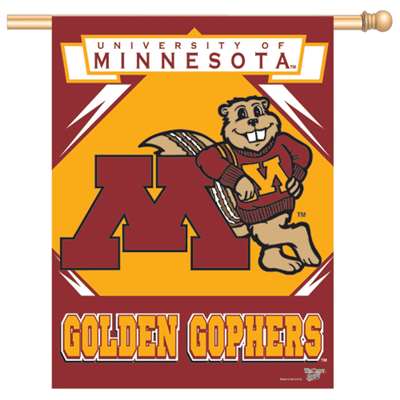 Minnesota Golden Gophers Banner/vertical Flag 27" X 37"