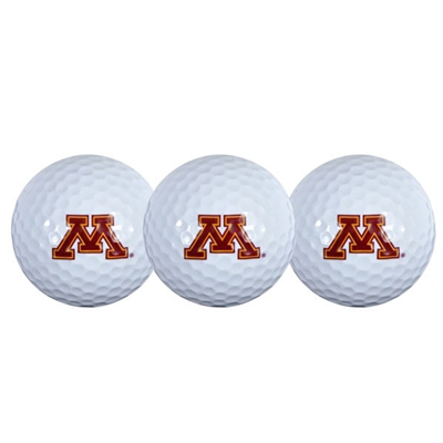 Minnesota Golden Gophers Golf Balls - 3 Pack