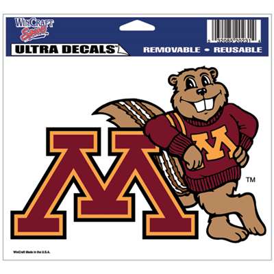 Minnesota Golden Gophers Ultra Decal 5" x 6"