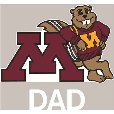 Minnesota Golden Gophers Transfer Decal - Dad