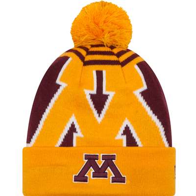 Minnesota Golden Gophers New Era Logo Whiz 2 Pom Knit Beanie