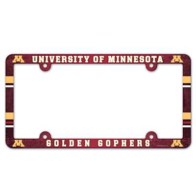 Minnesota Golden Gophers Plastic License Plate Frame