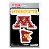 Minnesota Golden Gophers Decals - 3 Pack