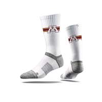 Minnesota Golden Gophers Strideline Premium Crew Sock - White