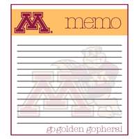 This 2 pack of memo pads features a team logo with a team color header that says Memo on each page. The body of the pad has lines and has a team logo in the background. Each pad contains 50 pages. (2 pack of 50each). Measures 4.5 inches wide by 5 inches t