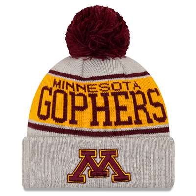 Minnesota Golden Gophers New Era A3 Knit Beanie - Grey