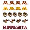 Minnesota Golden Gophers Multi-Purpose Vinyl Sticker Sheet