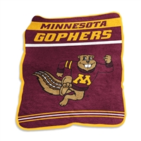 Minnesota Golden Gophers Gameday Raschel Throw Bla