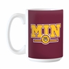 Minnesota Golden Gophers 15oz Letterman Ceramic Mu