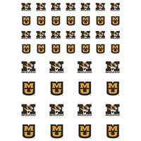 Missouri Tigers Small Sticker Sheet - 2 Sheets