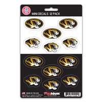 Missouri Tigers Mini Decals - 12 Pack