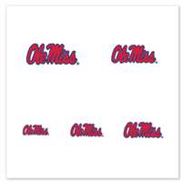 Mississippi Ole Miss Rebels Fingernail Tattoos - 4 Pack