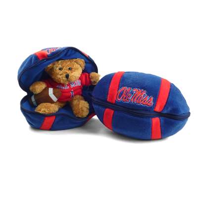 Mississippi Ole Miss rebels Stuffed Bear in a Ball - Football