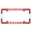 Mississippi Ole Miss Rebels Plastic License Plate Frame