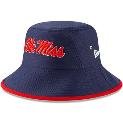 Mississippi Ole Miss Rebels New Era Hex Bucket Hat - Navy