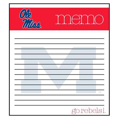 This 2 pack of memo pads features a team logo with a team color header that says Memo on each page. The body of the pad has lines and has a team logo in the background. Each pad contains 50 pages. (2 pack of 50each). Measures 4.5 inches wide by 5 inches t