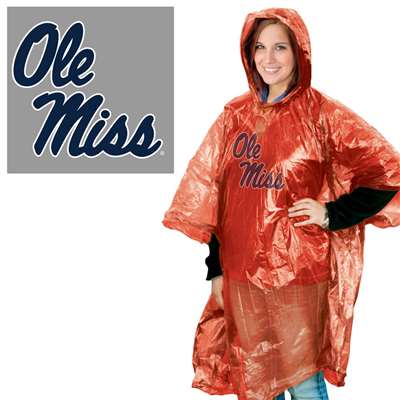 Mississippi Ole Miss Rebels Rain Poncho