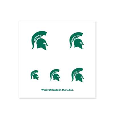 Michigan State Spartans Fingernail Tattoos - 4 Pack