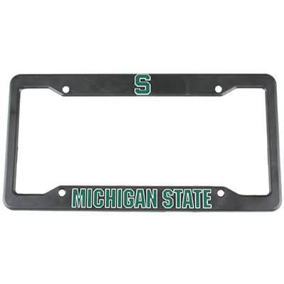 Michigan State Spartans Plastic License Plate Frame