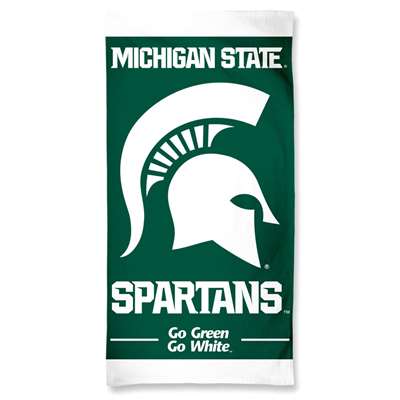 Michigan State Spartans Cotton Fiber Beach Towel