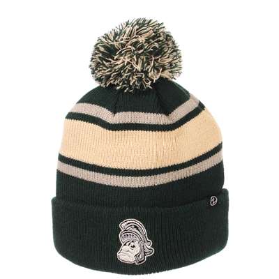 Michigan State Spartans Zephyr Tradition Vintage Pom Knit Beanie