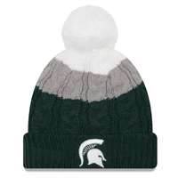 Michigan State Spartans New Era Women's Layered Up Pom Knit Beanie