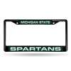 Michigan State Spartans Inlaid Acrylic Black License Plate Frame