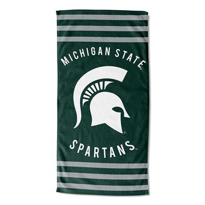 Michigan State Spartans Stripes Beach Towel